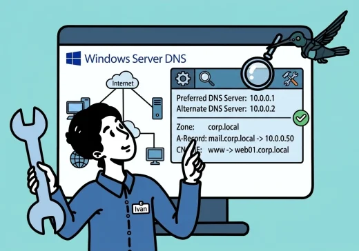 DNS в Windows 10/11: как настроить DNS-серверы, проверить nslookup и когда нужен Windows Server